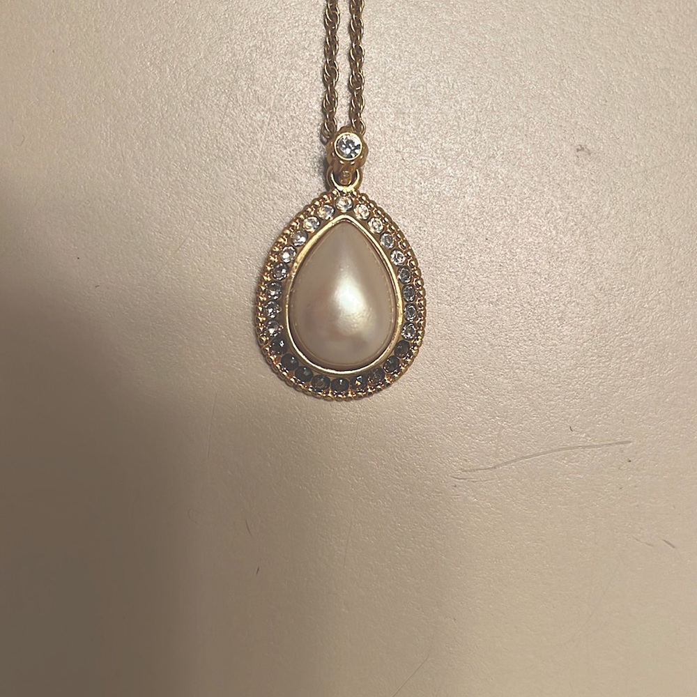 Brighton gold chain pearl necklace